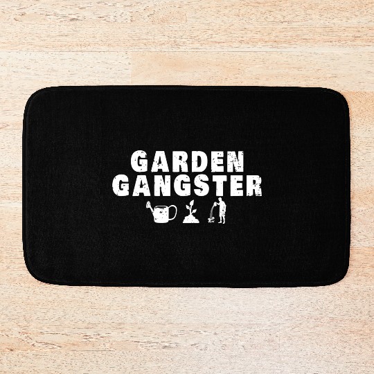 Funny Gardener Gifts Garden Gangster Bath Mats