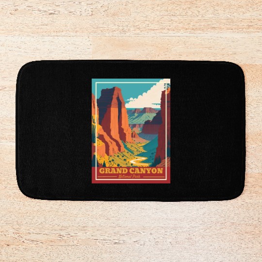Grand Canyon National Park Arizonna Vintage Bath Mats