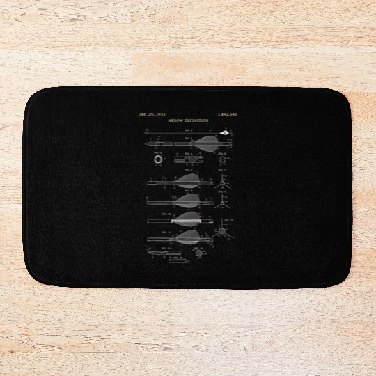 Outdoor Hunting Arch Anatomy Bow Arrow Definition Bath Mats