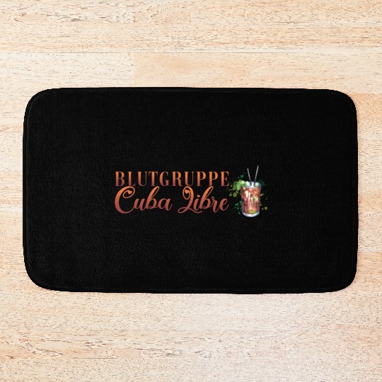 Blutgruppe Cuba Libre Cocktail Bartender Bath Mats