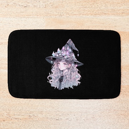 Pastel Goth Crystal Witch Bath Mats