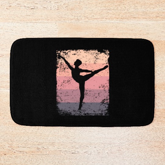 Ballet Dancer Vintage Man Ballerino Bath Mats