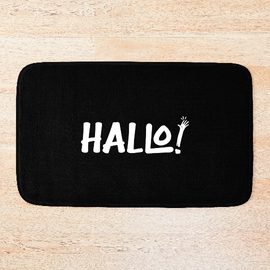 Hello Hi Hey Hallo Howdy Yoo Hoo Bath Mats