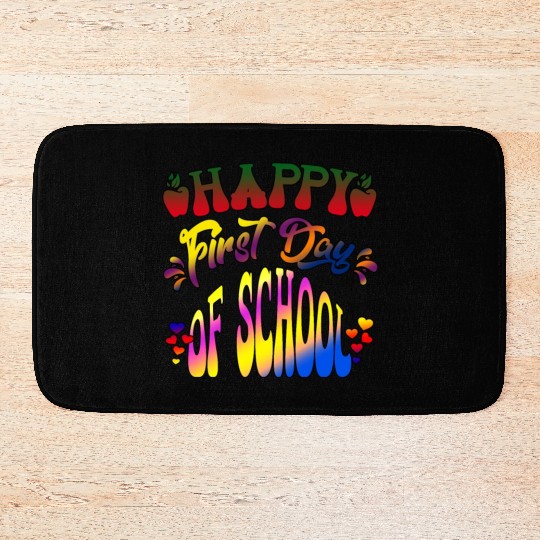 Happy Last Day Of School Teacher Student Graduatio Bath Mats