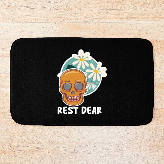 Rest In peace Halloween Day NFT Art Bath Mats