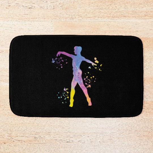 Ballet Dancer Colorsplash Man Ballerino Bath Mats