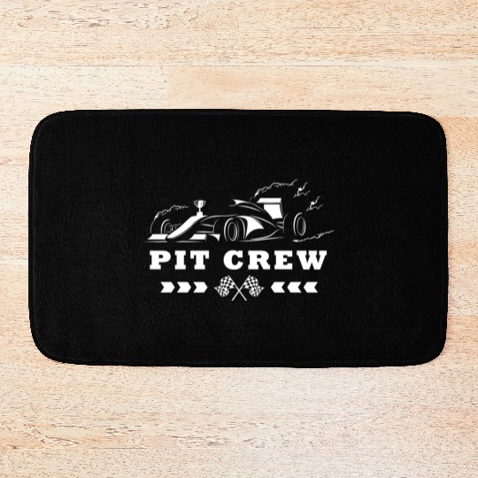 Pit Crew Car Racing Gift Bath Mats