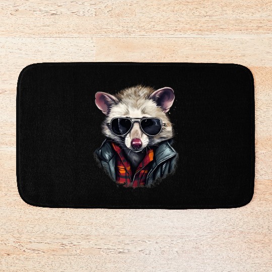 Street Survivor: Urban Opossum Vibes | Opossum Lov Bath Mats