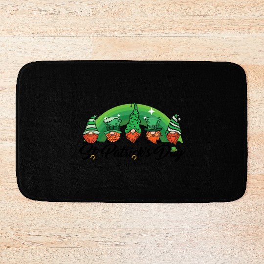 Saint Patrick s Day Horseshoe Clover Shamrock Bath Mats