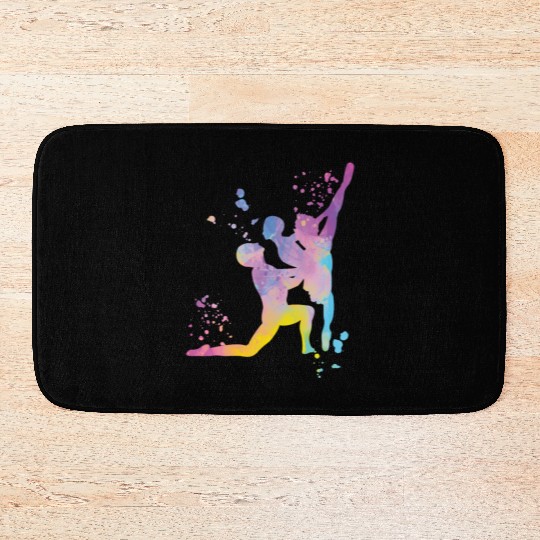 Ballet Dance Couple Woman Ballerina Bath Mats