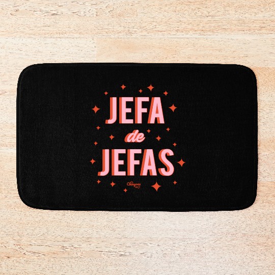Chingona Inc Jefa De Jefas Blue Small Bath Mats