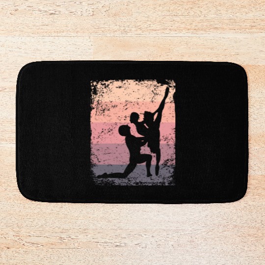 Ballet Dance Couple Vintage Ballerina Bath Mats