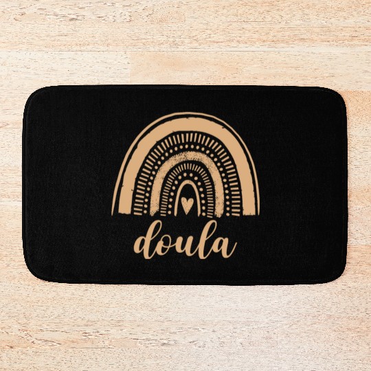 Doula Rainbow Leopard Birth Doulas Gift Bath Mats