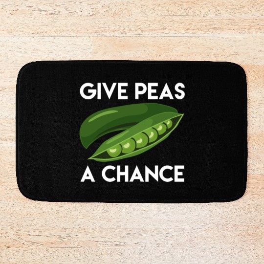World Peas/Peace - Give Peas A Chance Earth Dayeat Bath Mats
