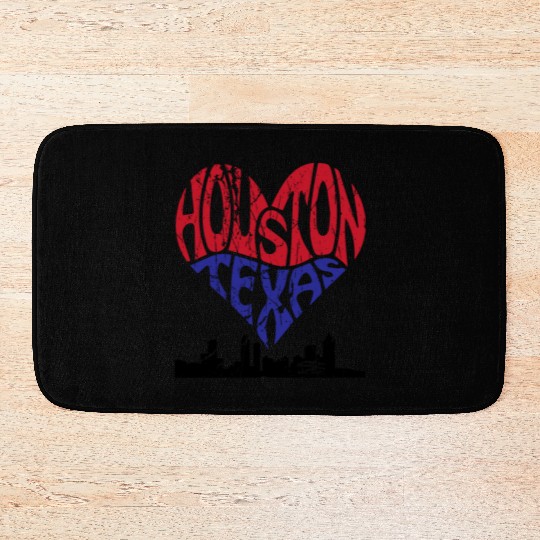 Houston, Texas Pride: Embrace the Spirit USA Bath Mats