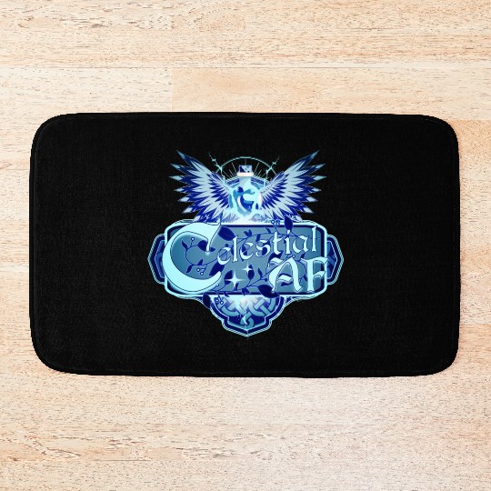 Celestial AF Healing Potion and Angel Wings Bath Mats