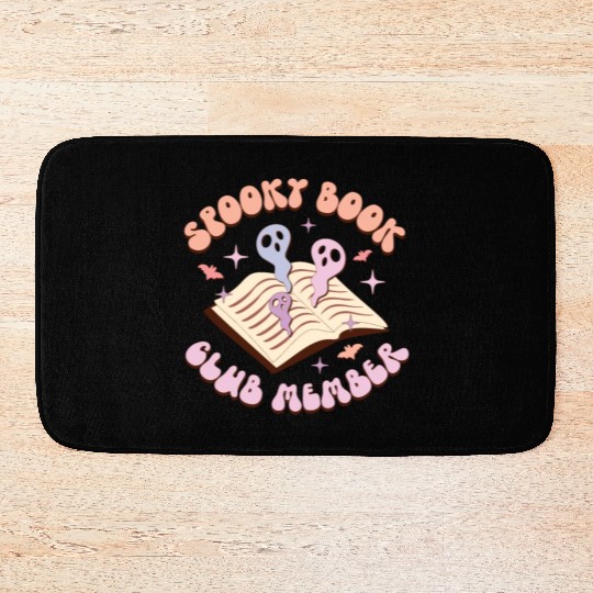 Spooky Book Club Member, Happy Halloween Day Bath Mats
