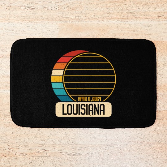 Total Solar Eclipse Louisiana April 28 2024 Bath Mats