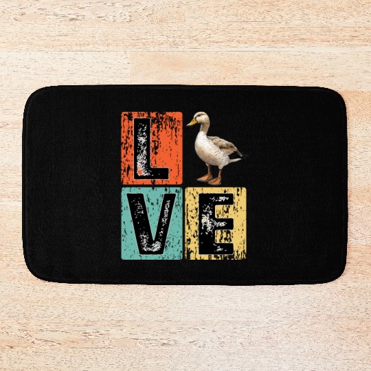 Retro Duck Hunting Duck Birds Lover Duck Hunter Bath Mats