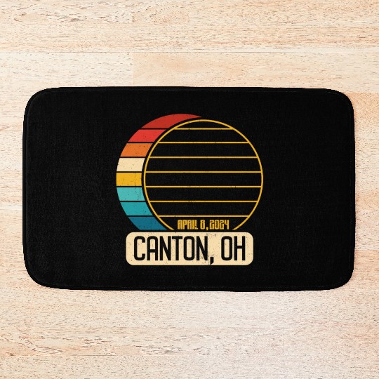 Total Solar Eclipse Ohio Canton April 28 2024Canto Bath Mats