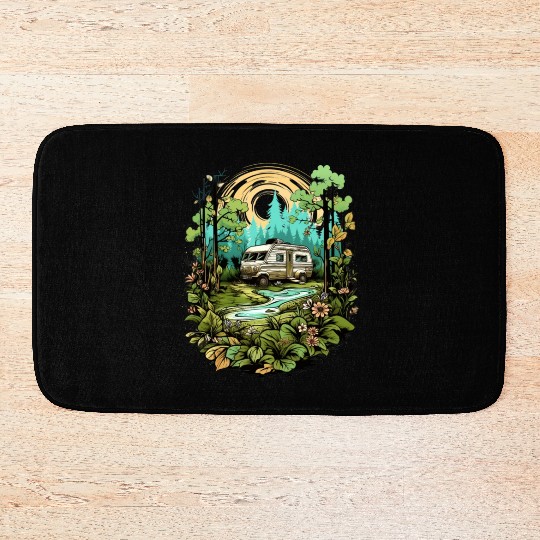 nature, freedom, independent, gift Bath Mats