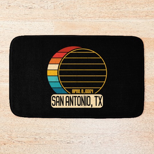 Total Solar Eclipse Texas San Antonio EclipseSan A Bath Mats