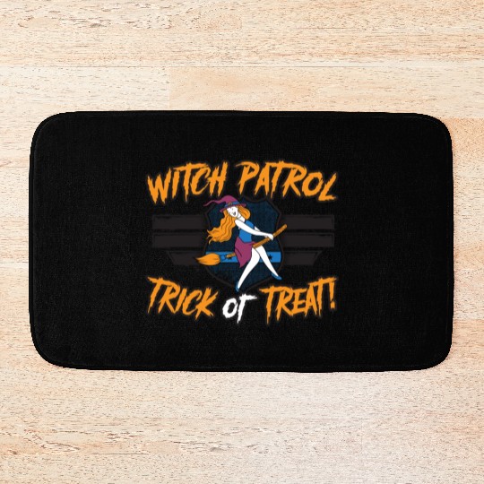 Witch Patrol: Trick or Treat! Policeman Halloween Bath Mats