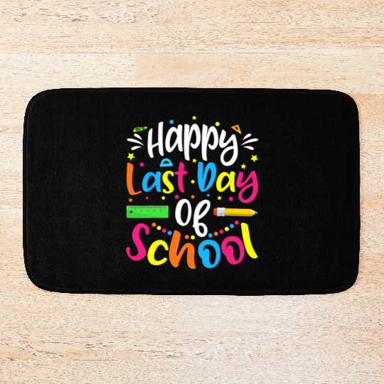 Happy Last Day Of School Teacher Student Bath Mats