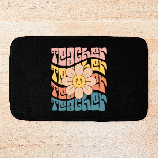 Teacher Daisy Colorful Bath Mats