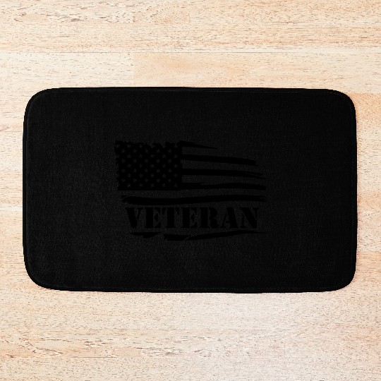 "Veteran - US Flag Tribute  Bath Mats