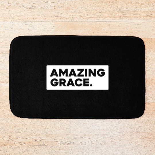 Amazing Grace Love Jesus Christian Christmas Bath Mats