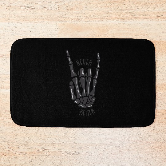 Never better skeleton Bath Mats