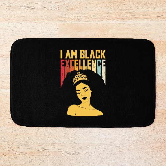 I Am Black History Month African American For Bath Mats