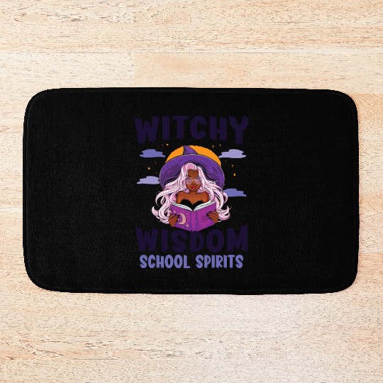 Witchy Wisdom School Spirits Teacher Halloween Bath Mats