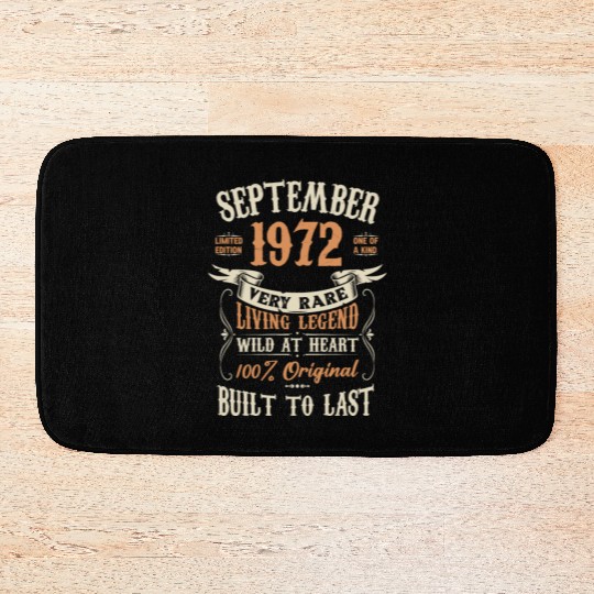 September 1972 Birthday Surprise Bath Mats