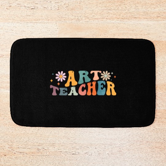Groovy Art Teacher Artist Artistic Teaching Bath Mats