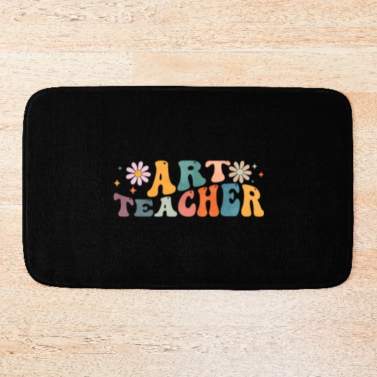 Groovy Art Teacher Artist Artistic Teaching Bath Mats