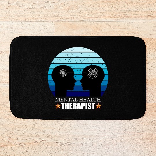 Mental Health Therapist Mental Health Awareness Bath Mats