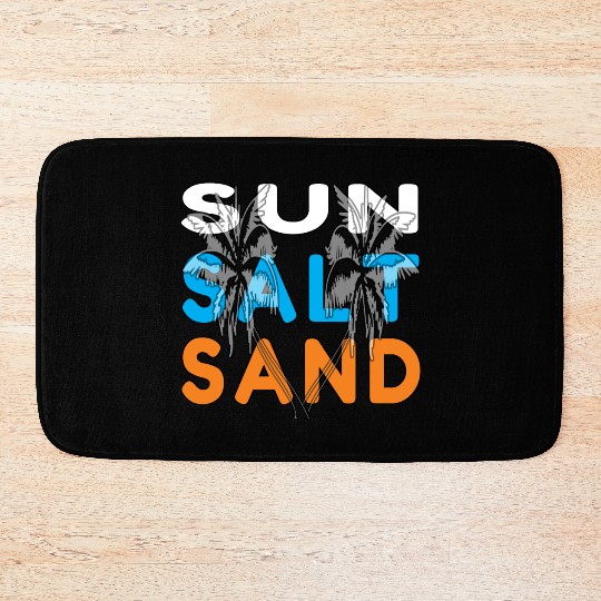 Sun,Salt, and Sand Beach Life Bath Mats