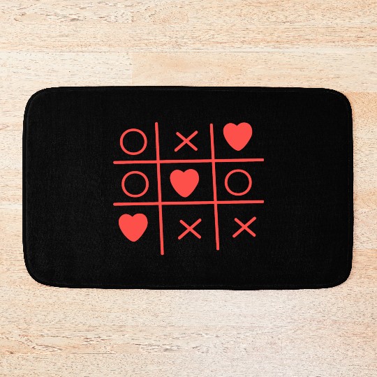 Cool Valentine s Day Criss Cross Heart Bath Mats