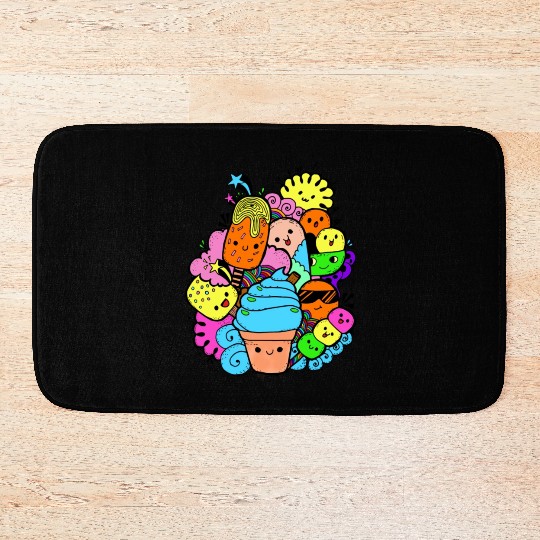 Multi Colorful Sweet Gang Bath Mats