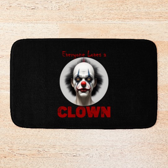 Scary Halloween Clown Bath Mats