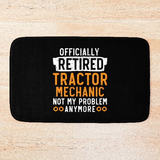 Tractor Mechanic Farm Tractor Repair Mechanical Bath Mats