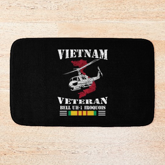 UH1 Vietnam Veteran Bath Mats