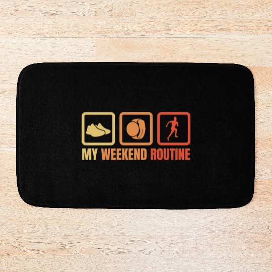 Runner Weekend Routine Bath Mats