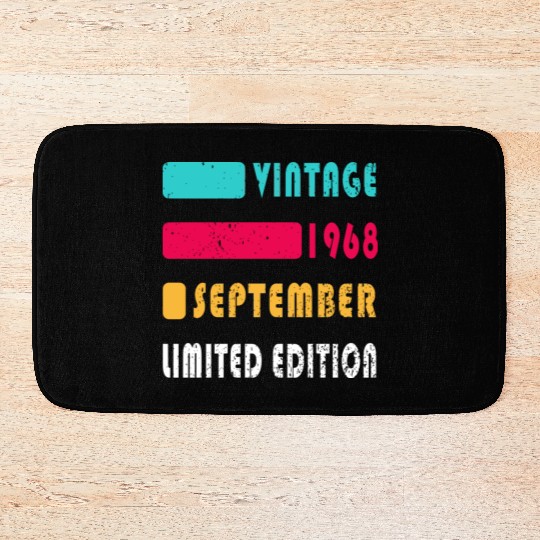 september 1968 Anniversary september 1968 septembe Bath Mats