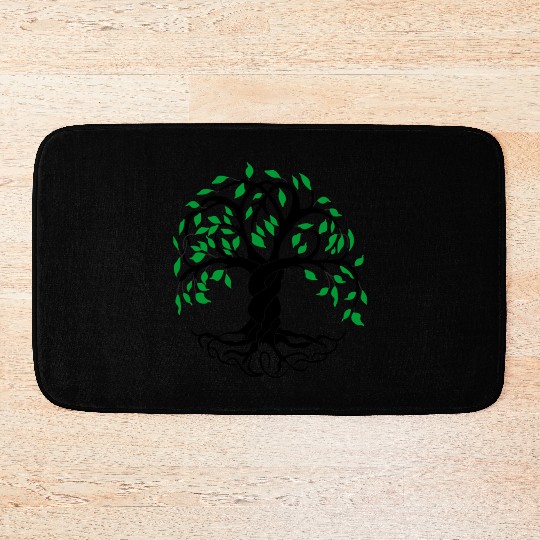 Yggdrasil the tree of life from viking mythology Bath Mats