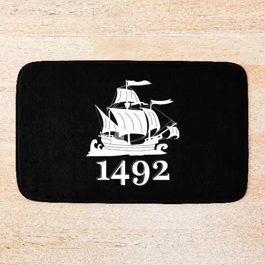 Columbus Day 1492 Christopher Kolumbus Bath Mats