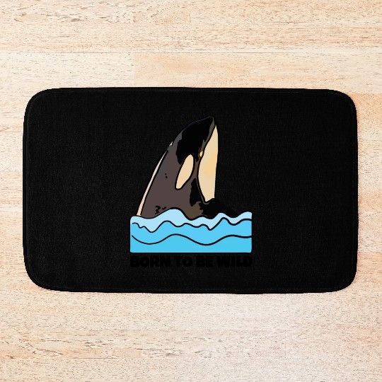 Born to Be Wild: Playful Orca Design Bath Mats