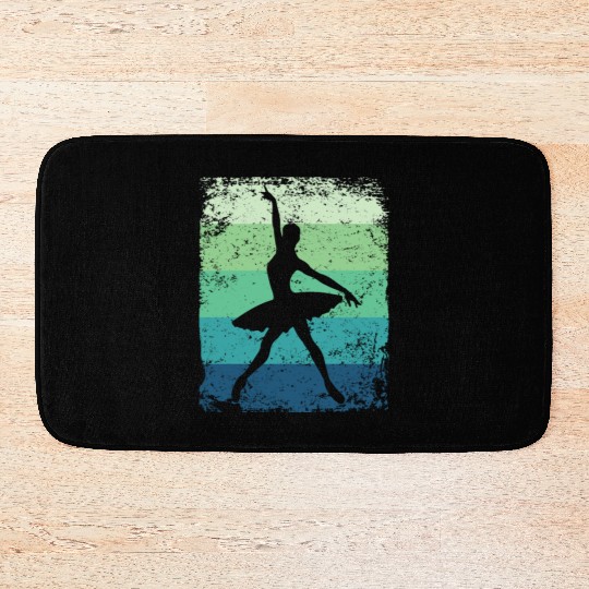 Ballet Dancer Vintage Woman Ballerina Bath Mats